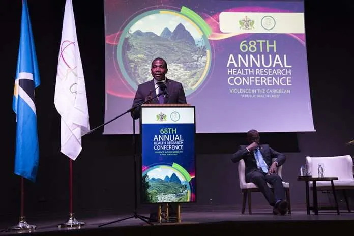 PM Drew addresses gun violence at St. Lucia health conference - SKN SOURCE